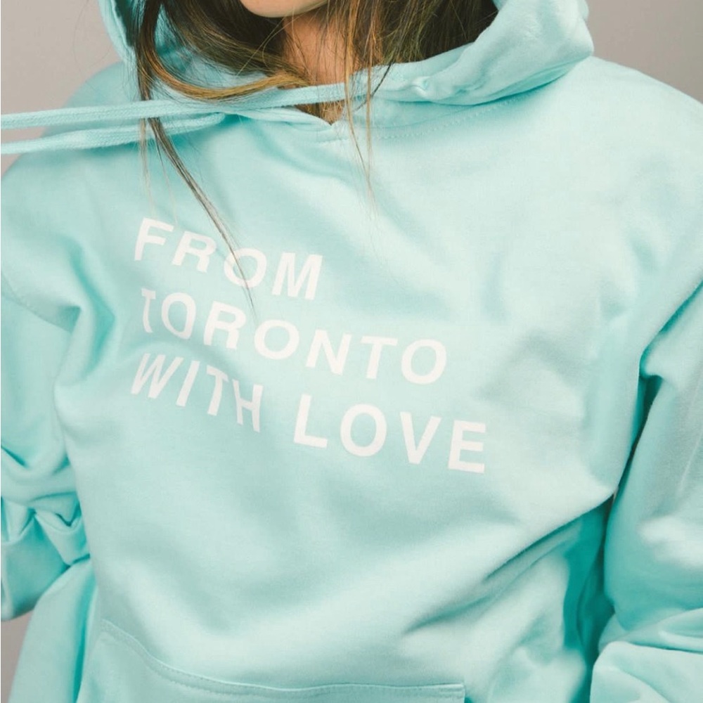 NWT Peace Collective “From Toronto With Love” Hoodie, Mint Green